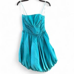 Interlude Turquoise Strapless Dress